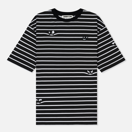 Женская футболка McQ Alexander McQueen Boyfriend SG Monster Striped Black/White