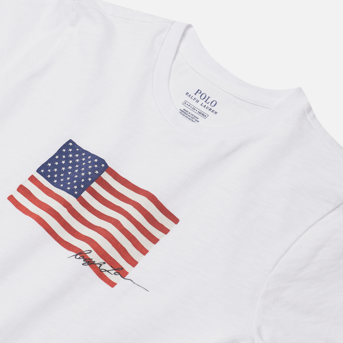 Polo Ralph Lauren Женская футболка American Flag 20/1 Uneven Cotton Jersey