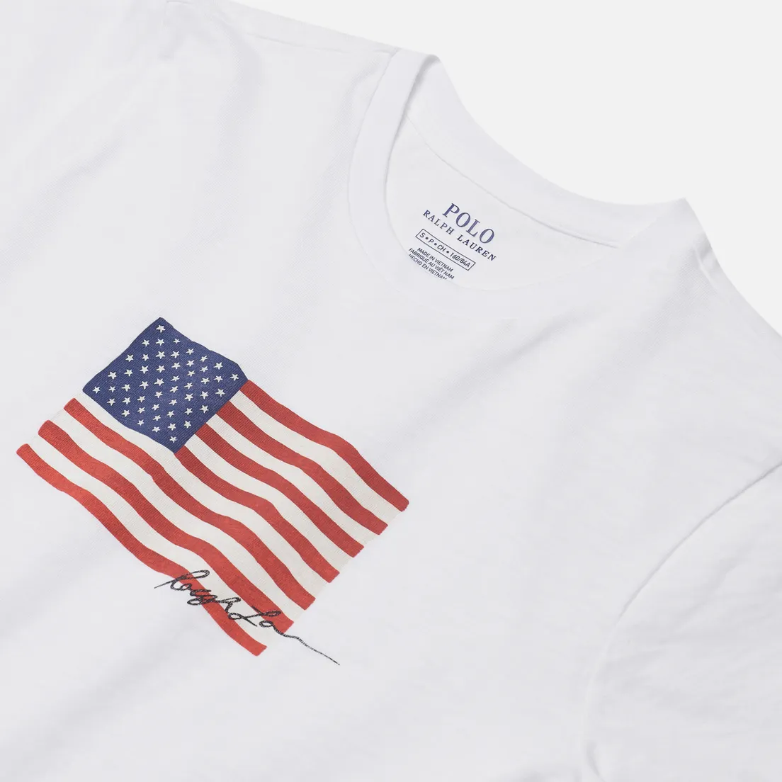 Polo Ralph Lauren Женская футболка American Flag 20/1 Uneven Cotton Jersey