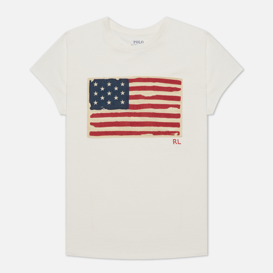 Женская футболка Polo Ralph Lauren American Flag Print Nevis