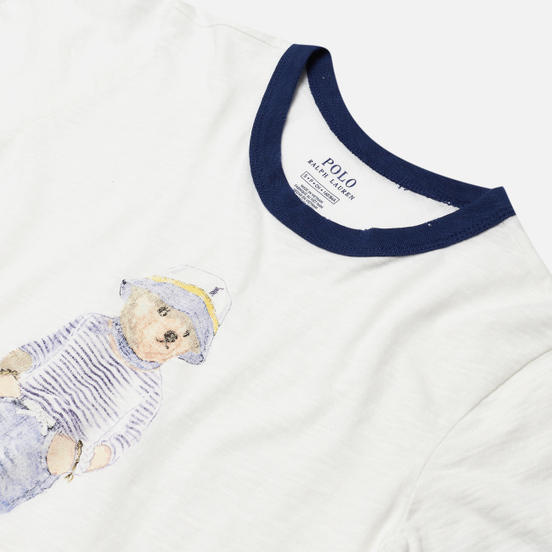 Женская футболка Polo Ralph Lauren Bear 30/'S Uneven Cotton Jersey Nevis