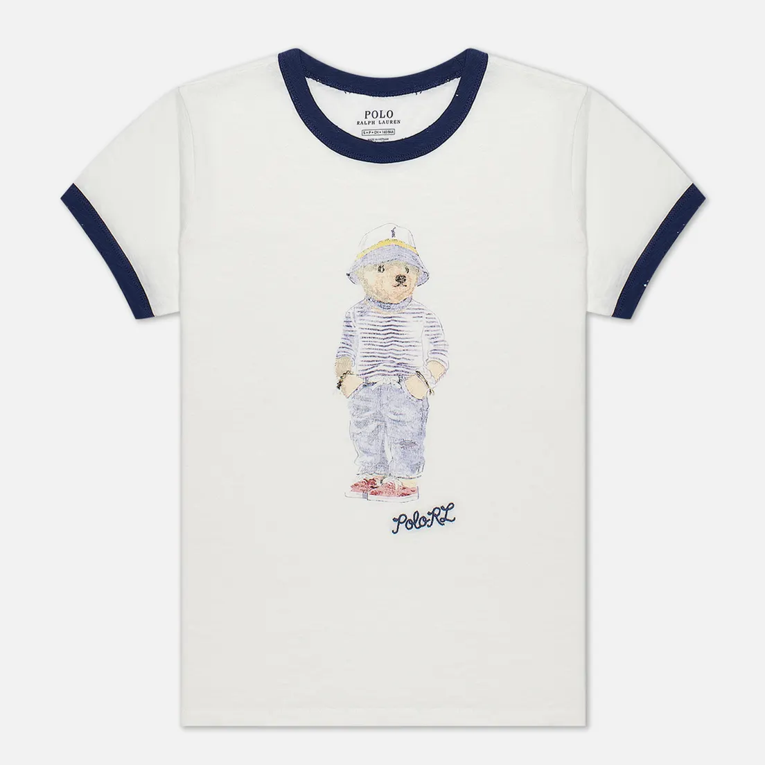 Polo Ralph Lauren Женская футболка Bear 30/'S Uneven Cotton Jersey