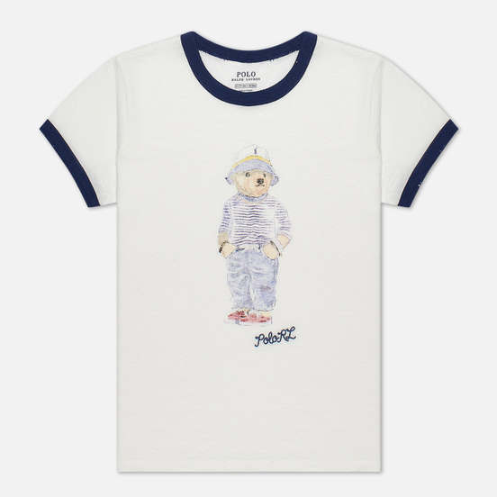 Женская футболка Polo Ralph Lauren Bear 30/'S Uneven Cotton Jersey Nevis