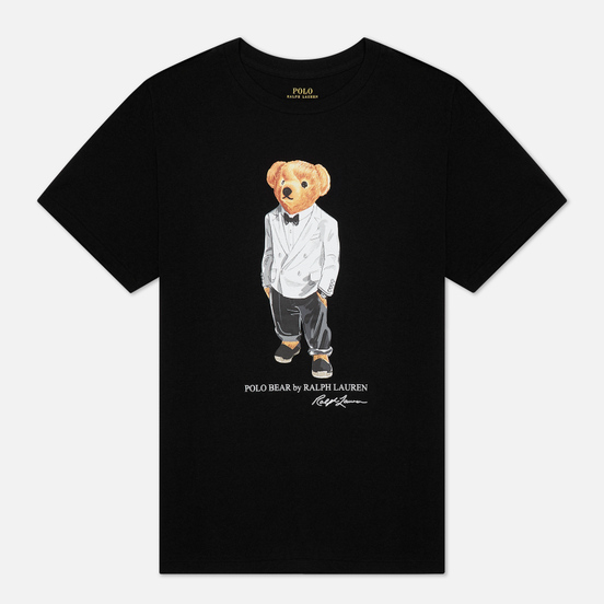 Женская футболка Polo Ralph Lauren Bear Glamorous Tuxedo Black