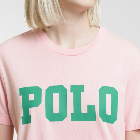 Женская футболка Polo Ralph Lauren Big Polo Print Pink Sand