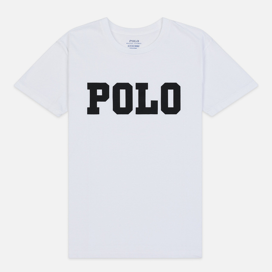 Женская футболка Polo Ralph Lauren Big Polo Print White
