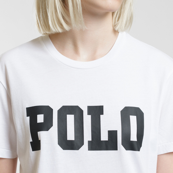 Женская футболка Polo Ralph Lauren Big Polo Print White