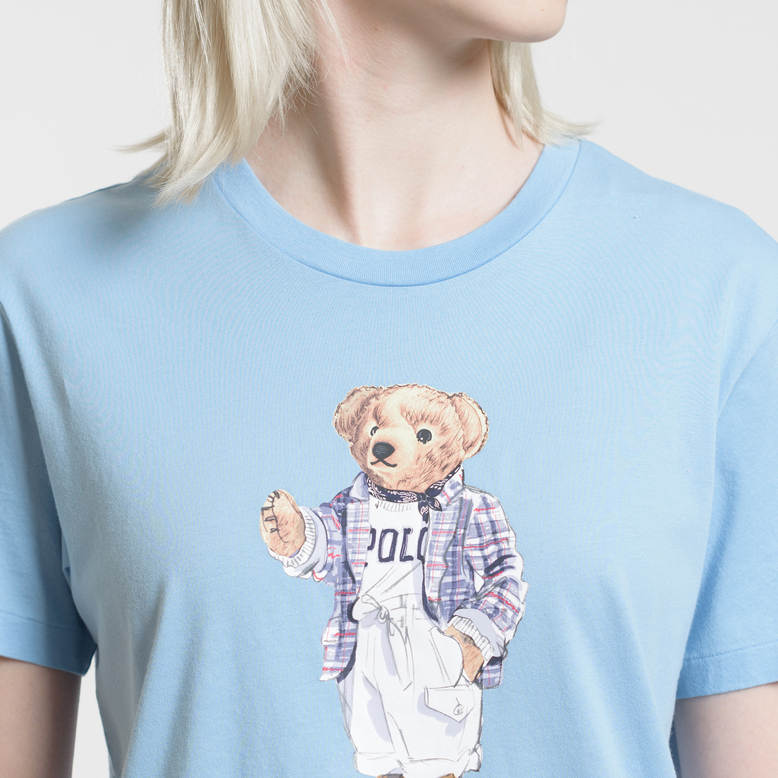 Polo Ralph Lauren Женская футболка Big Teddy Bear Powder