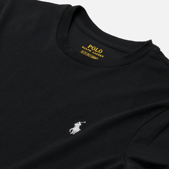 Женская футболка Polo Ralph Lauren Embroidered Logo 30/1 Cotton Jersey Black