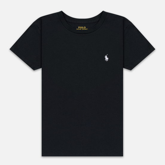 Женская футболка Polo Ralph Lauren Embroidered Logo 30/1 Cotton Jersey Black