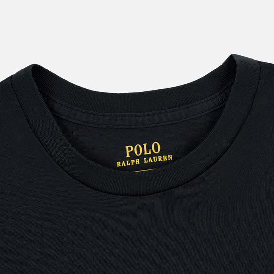 Женская футболка Polo Ralph Lauren Embroidered Logo 30/1 Cotton Jersey Black