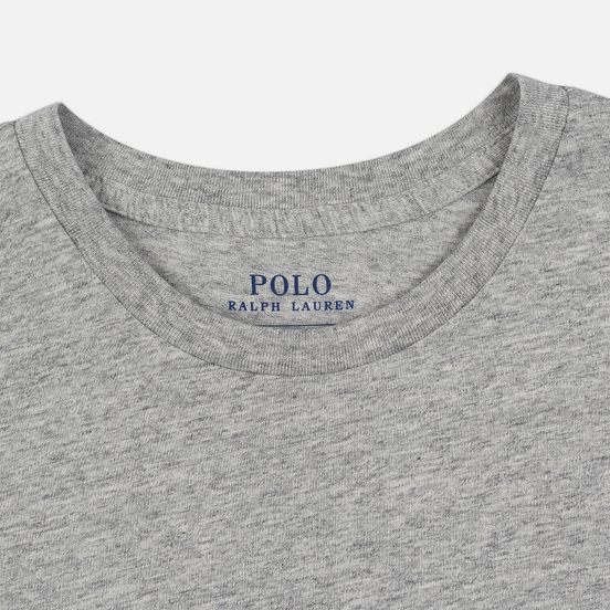Женская футболка Polo Ralph Lauren Embroidered Logo 30/1 Cotton Jersey Cobblestone Heather