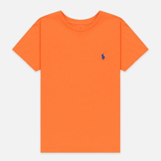 Женская футболка Polo Ralph Lauren Embroidered Logo 30/1 Cotton Jersey Fiesta Orange