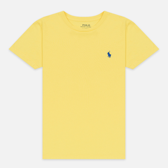 Женская футболка Polo Ralph Lauren Embroidered Logo 30/1 Cotton Jersey Lemon Crush