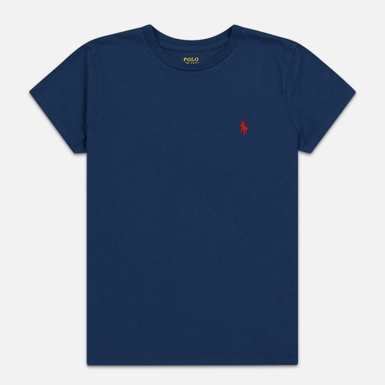 Женская футболка Polo Ralph Lauren Embroidered Logo 30/1 Cotton Jersey Rustic Navy