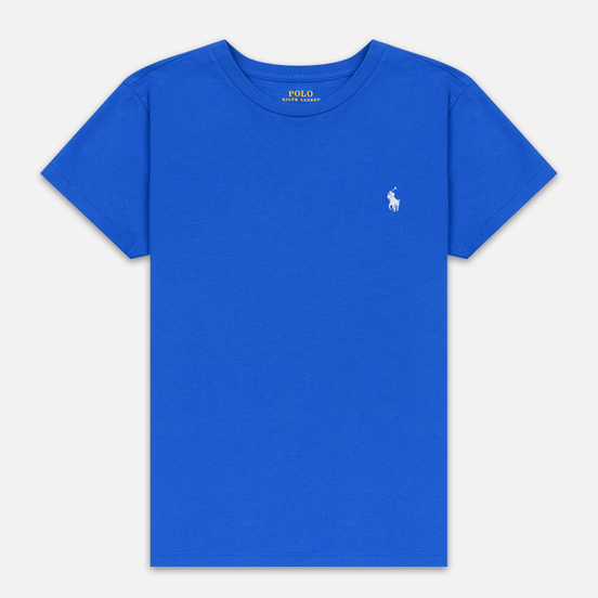 Женская футболка Polo Ralph Lauren Embroidered Logo 30/1 Cotton Jersey Spa Royal