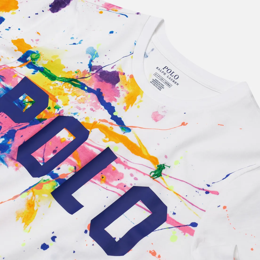 Polo Ralph Lauren Женская футболка Paint Slpatter Polo 30/1 Cotton Jersey