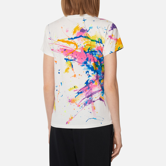 Женская футболка Polo Ralph Lauren Paint Slpatter Polo 30/1 Cotton Jersey Multicolor