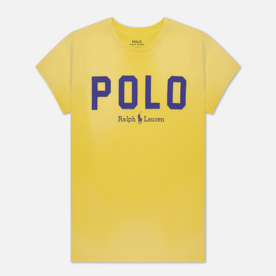 Женская футболка Polo Ralph Lauren Polo Printed 30/1 Cotton Jersey Lemon Crush