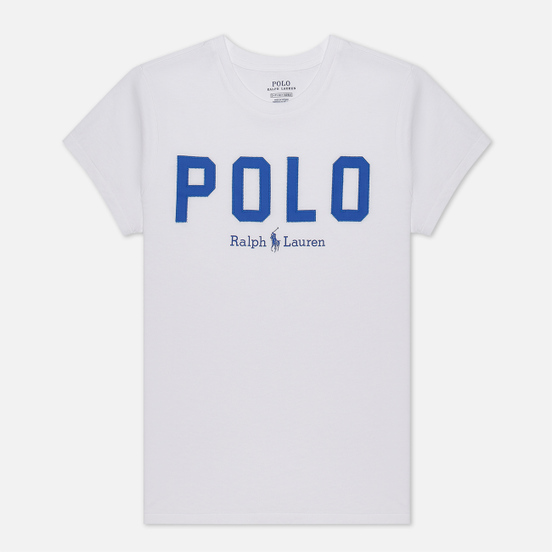 Женская футболка Polo Ralph Lauren Polo Printed 30/1 Cotton Jersey White