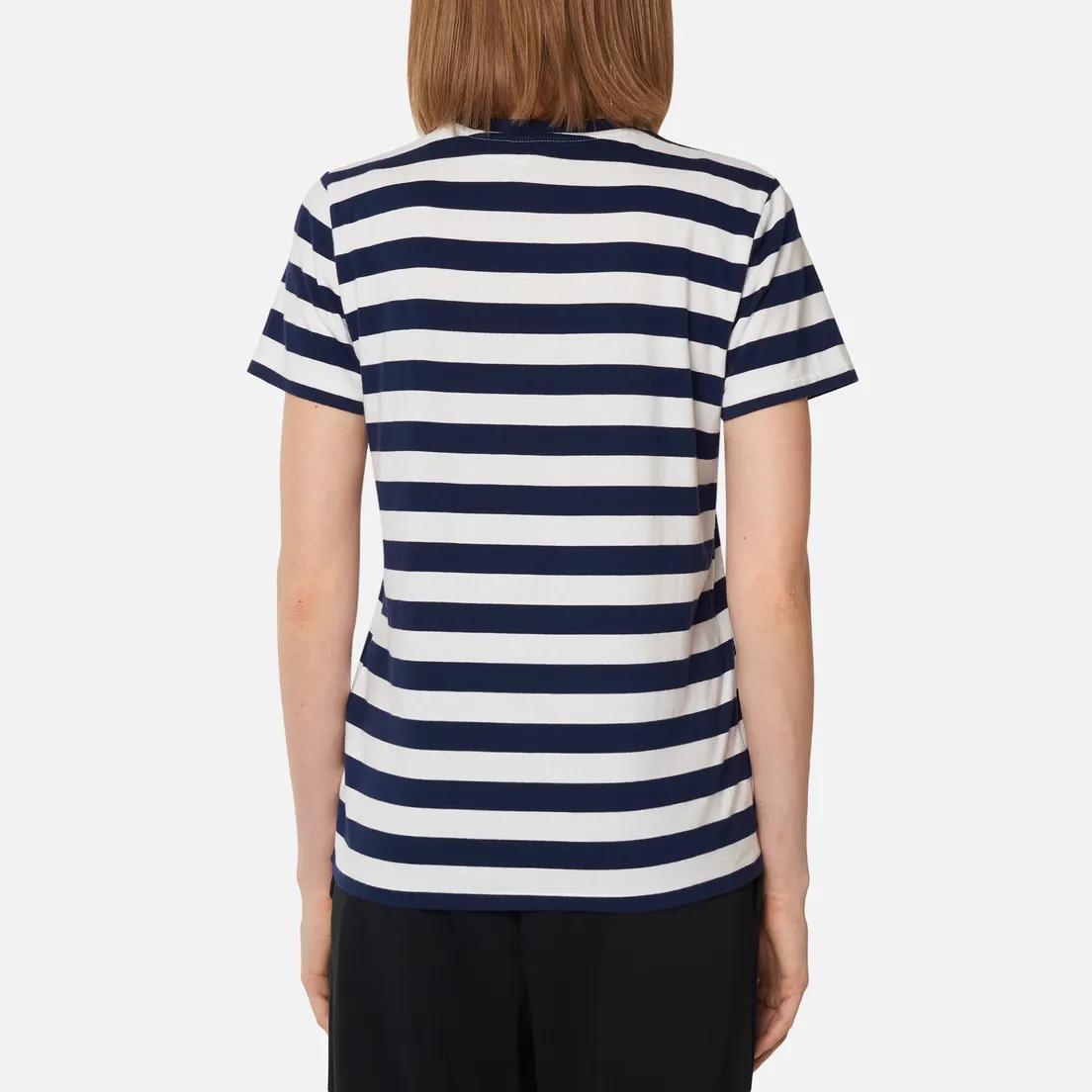 Polo Ralph Lauren Женская футболка Stripe Polo Pony Mini Logo Cruise