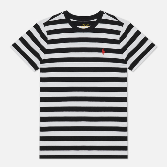 Женская футболка Polo Ralph Lauren Striped Cotton Jersey White/Black