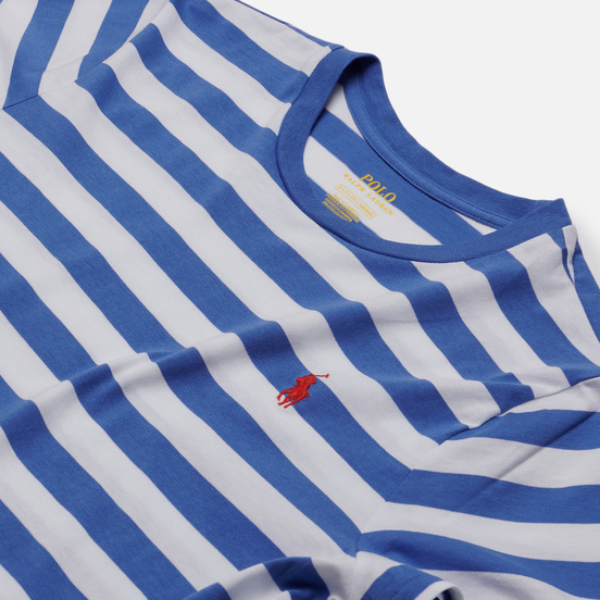Женская футболка Polo Ralph Lauren Striped Cotton Jersey White/Indigo Sky