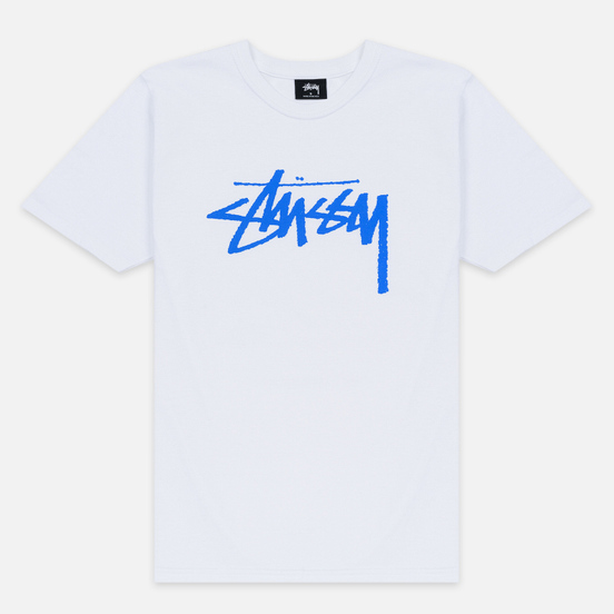 Женская футболка Stussy Stock White/Blue