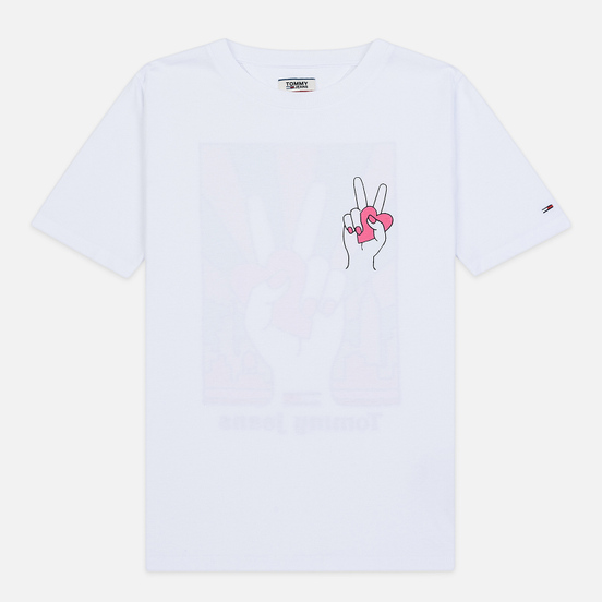 Женская футболка Tommy Jeans Bold Statement Classic White