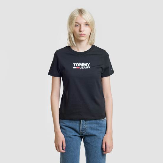 Женская футболка Tommy Jeans Corp Logo Black