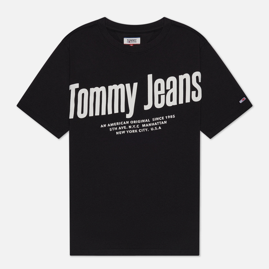 Женская футболка Tommy Jeans Diagonal Logo Black