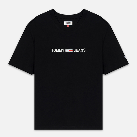 Женская футболка Tommy Jeans Linear Logo Detail Black