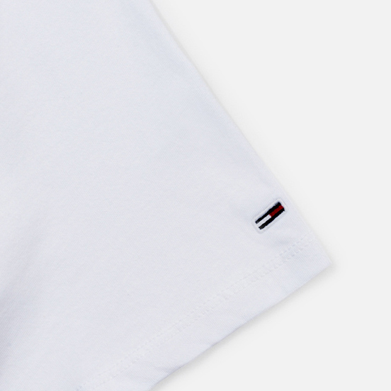 Женская футболка Tommy Jeans Linear Logo Detail Classic White