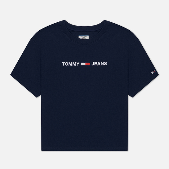 Женская футболка Tommy Jeans Modern Linear Logo Twilight Navy