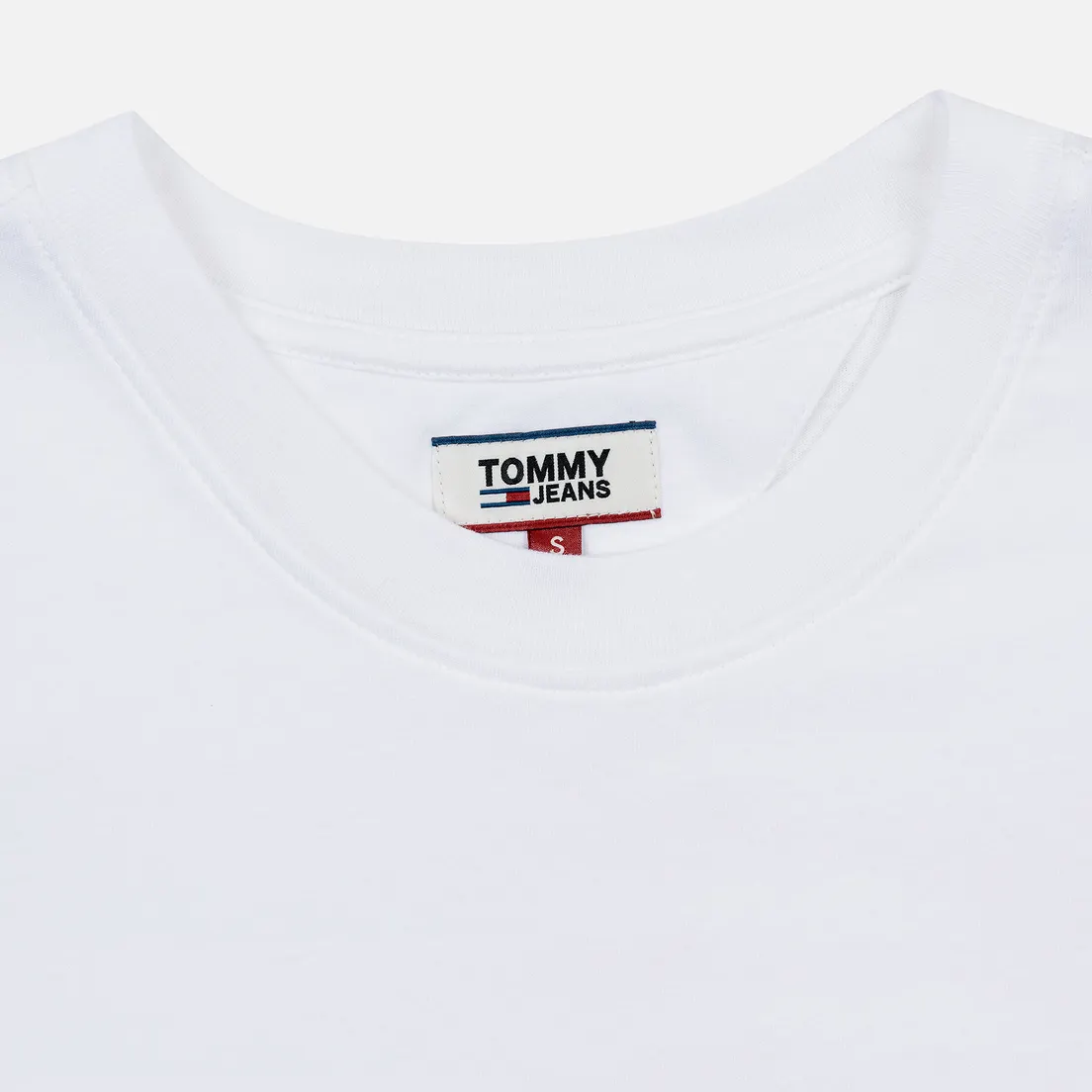 Tommy Jeans Женская футболка Small Logo Text 1985 Cropped Fit