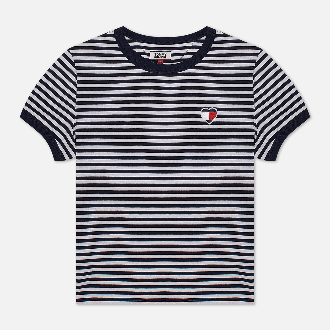 Tommy Jeans Женская футболка Stripe Heart