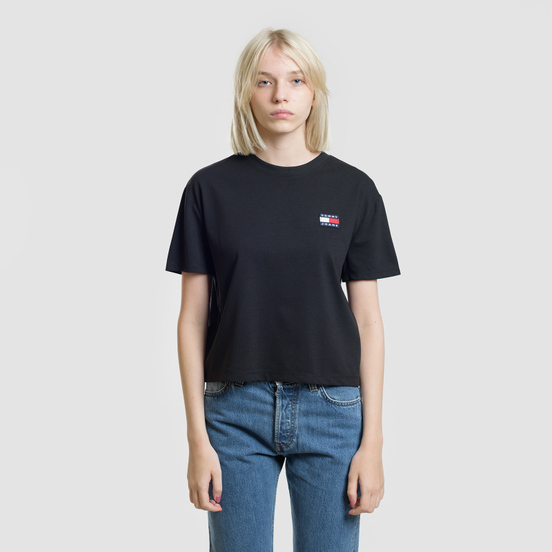 Женская футболка Tommy Jeans Tommy Badge Black