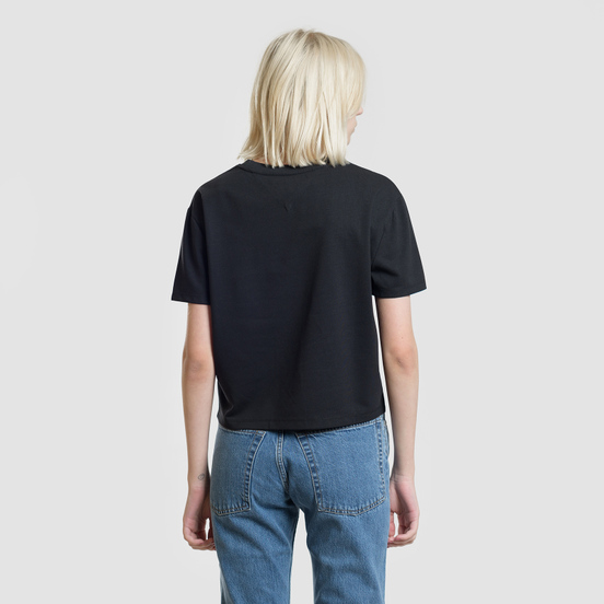 Женская футболка Tommy Jeans Tommy Badge Black