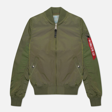 Женская куртка бомбер Alpha Industries MA-1 TT, цвет оливковый, размер M