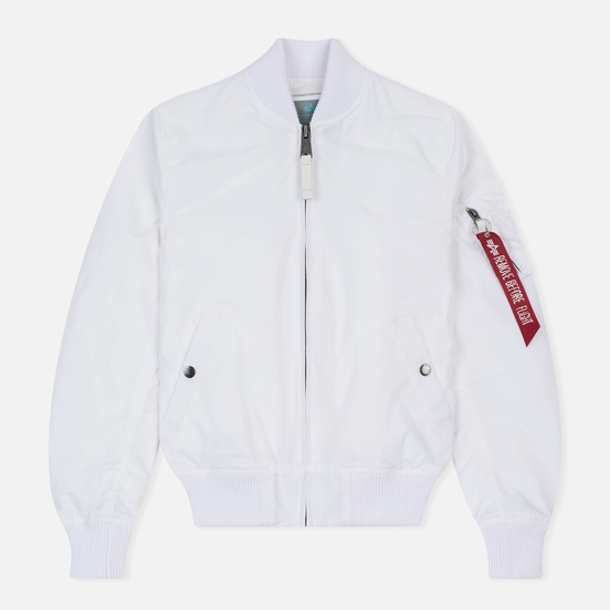 Женская куртка бомбер Alpha Industries MA-1 TT White