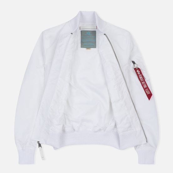 Женская куртка бомбер Alpha Industries MA-1 TT White