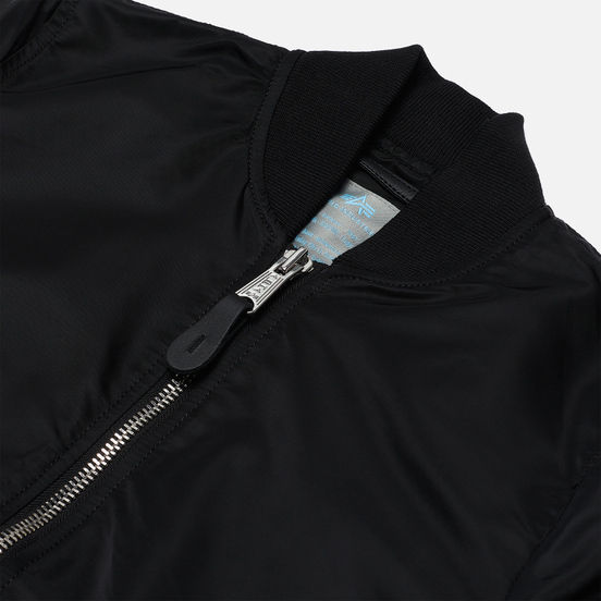 Женская куртка бомбер Alpha Industries MA-1 VF LW Black/Chrome