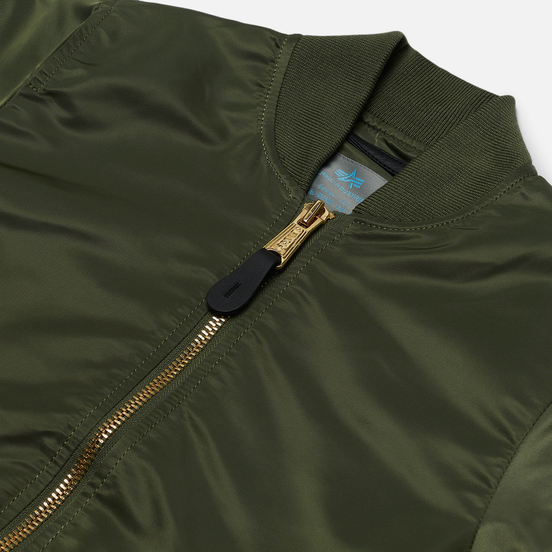 Женская куртка бомбер Alpha Industries MA-1 VF LW Sage Green/Gold