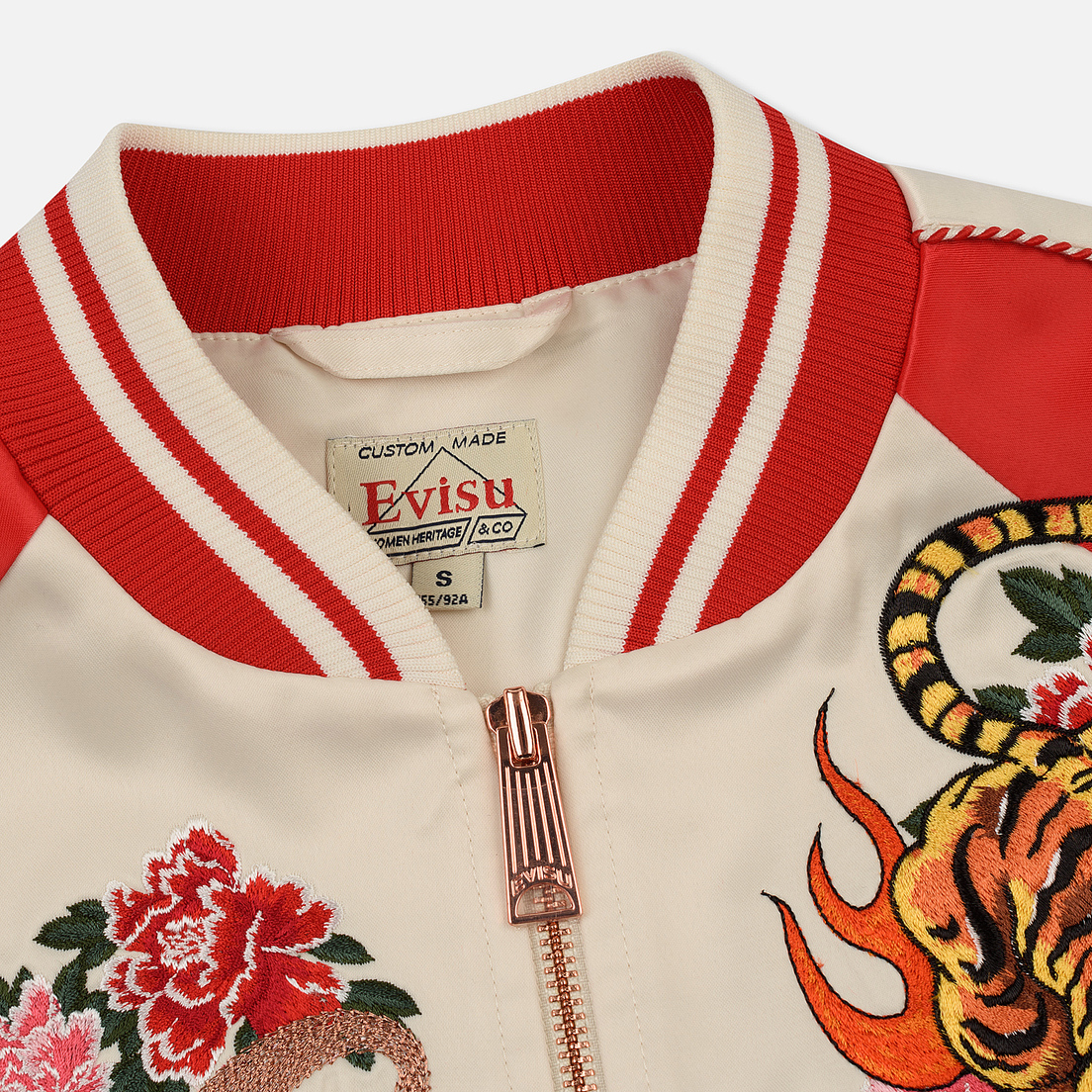 Evisu Женская куртка бомбер Souvenir Nue N Floral N Evisu Embroidered