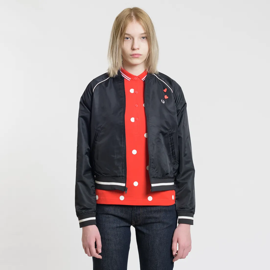 Fred Perry Женская куртка бомбер x Amy Winehouse Embroidered 50's