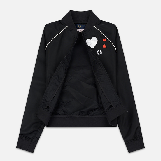 Женская куртка бомбер Fred Perry x Amy Winehouse Heart Black