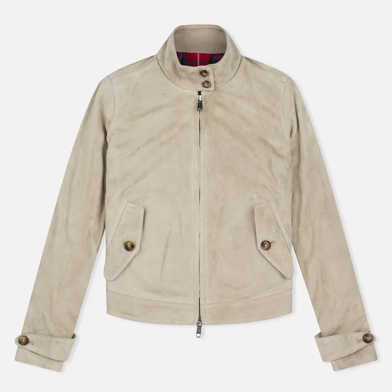 Baracuta Женская куртка харрингтон G4 Modern Classic Suede Leather