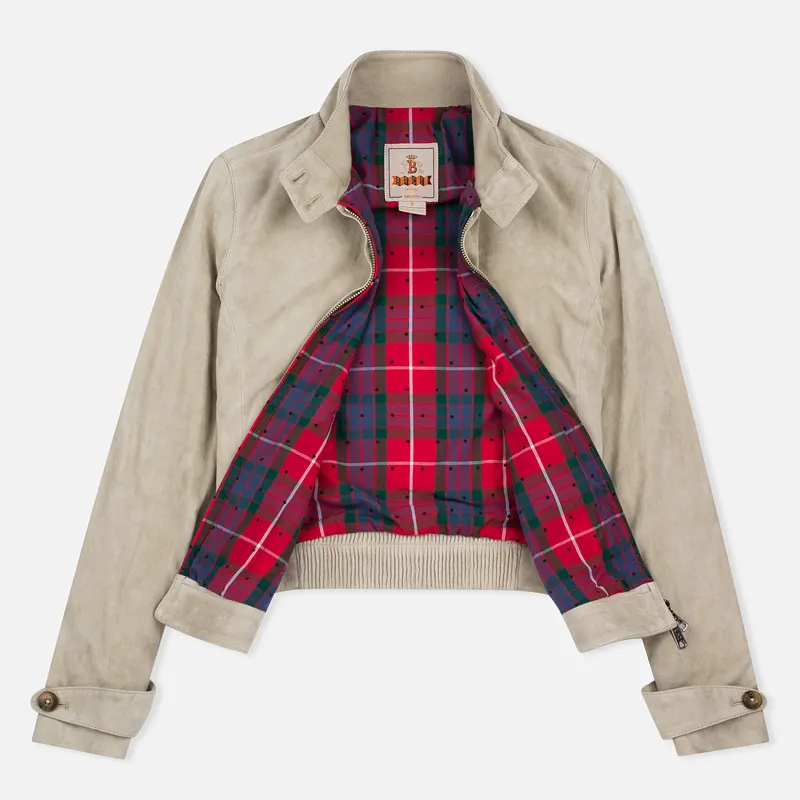 Baracuta Женская куртка харрингтон G4 Modern Classic Suede Leather