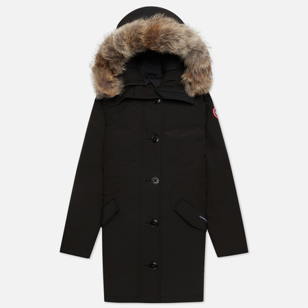 Женская куртка парка Canada Goose Rossclair, цвет чёрный, размер XS
