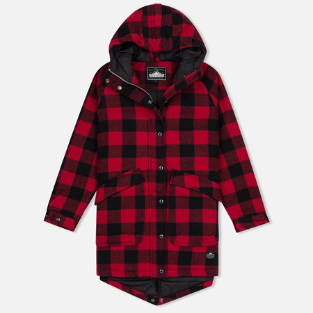Женская куртка парка Penfield Kingman Buffalo Plaid Red/Black
